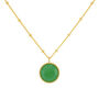 Barcelona May Birthstone Necklace Chrysoprase, thumbnail 5 of 6