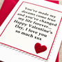 'Dreams' Handmade Valentines Card, thumbnail 2 of 3