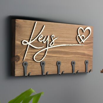 Wooden Wall Key Hooks, 2 of 11