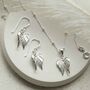 Sterling Silver Cherub Wings Necklace, thumbnail 4 of 5