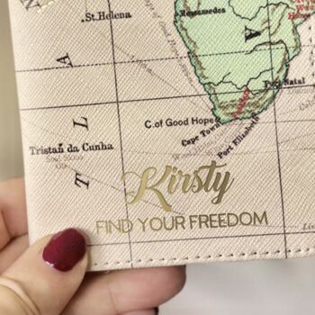 Customised Map Design Passport Cover, 2 of 9