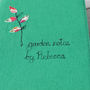 Personalised Linen 'Garden Notes By' Notebook, thumbnail 7 of 8