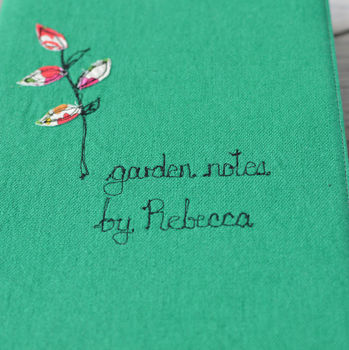 Personalised Linen 'Garden Notes By' Notebook, 7 of 8