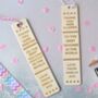 Personalised 'Thank You' Teacher Bookmark, thumbnail 1 of 2