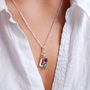 Personalised Birthstone And Charm Necklace, thumbnail 2 of 12