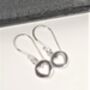 Sterling Silver Cut Out Heart Drop Earrings, thumbnail 2 of 5