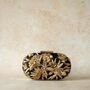 Maisha Black Silk Oval Clutch, thumbnail 2 of 4