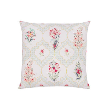 Les Indes Suman Floral Recycled Cotton Cushion Cover, 4 of 5
