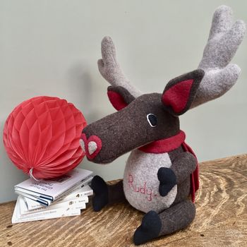Reindeer Soft Toy For Baby's First Christmas, 7 of 10