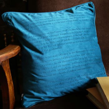 Favourite Book Personalised Velvet Cushion, 2 of 12