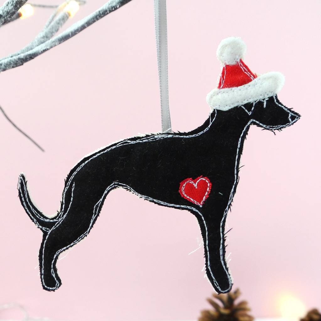 Greyhound Christmas decoration