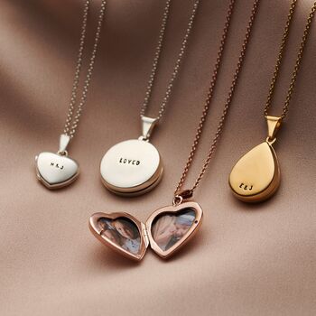 Personalised Heart Locket Necklace, 4 of 9