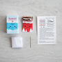 Kawaii Christmas Deer Mini Cross Stitch Kit, thumbnail 4 of 8