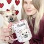 Personalised Dainty Hearts Dog Lover Mug, thumbnail 11 of 11