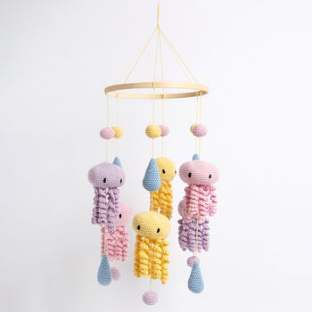 Jellyfish Baby Mobile Easy Crochet Kit, 2 of 6