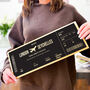 Personalised Oversized Gold Travel Boarding Pass, thumbnail 3 of 5