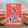 'You're The Nuts' Funny Father's Day Card, thumbnail 2 of 4