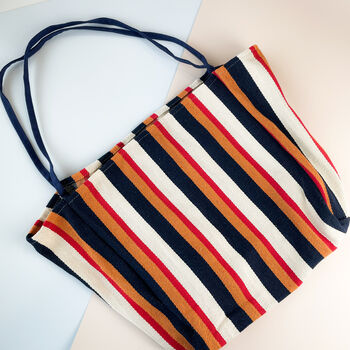 Extra Large Stripe Beach Summer Slouchy Shoulder Bag, 2 of 4