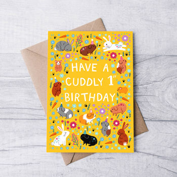 Any Age Pet Birthday Card, Girls Age Birthday Card, 2 of 8