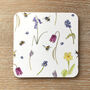 Spring Flower And Bee Melamine Coaster, thumbnail 3 of 4