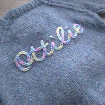 Personalised Alpaca Name Cardigan, 6 of 12