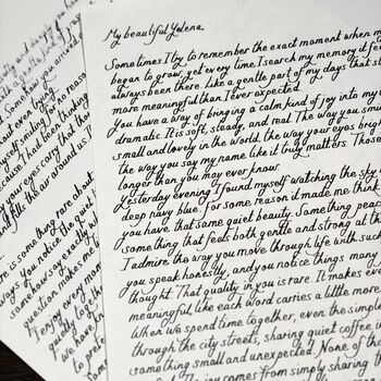 Personalised Handwritten Letter With Blue Wax Seal, 4 of 9