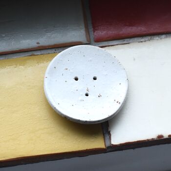 'Speckled' Round Ceramic Soap Dish, 5 of 6