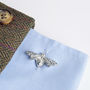 Bee Cufflinks, English Pewter And Silver Gifts For Men, thumbnail 1 of 9