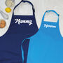 Mummy And Son Personalised Apron Set, thumbnail 2 of 6