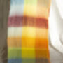 Pastel Rainbow Plaid Warm Wrap Scarf, thumbnail 6 of 8