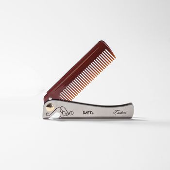 Personalised Man Comb With Leather Case, 6 of 12