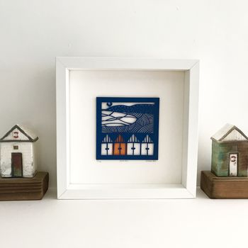 Beach Huts Limited Edition Paper Cut, 2 of 4