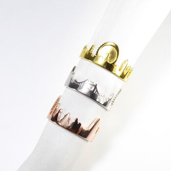 London Rings, Rose Or Gold Vermeil 925 Silver, 4 of 9