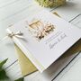 Handmade Engagement Card Champagne Design, thumbnail 2 of 6