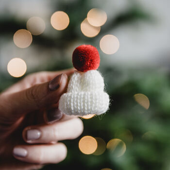 Knitted Bobble Hat Badge Various Colours, 2 of 9