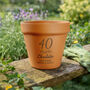 Milestone Birthday Gift For Her Terracotta Plant Pot, thumbnail 2 of 6