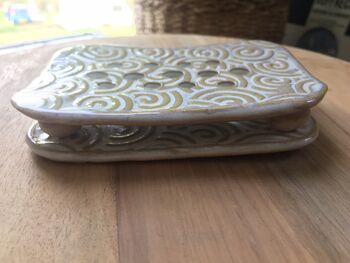 Handmade Ceramic Soap Dish With Matching Tray, 12 of 12