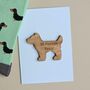 '90 Pawfect Years!' Dog Token And Birthday Card, thumbnail 1 of 2
