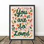 Woodland Your Are So Loved Art Print, thumbnail 6 of 7