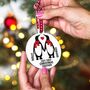 Personalised 'Our First Christmas' Penguin Bauble, thumbnail 2 of 7