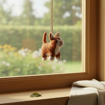 Handmade Felt Colin The Cat Decoration, 3 of 3