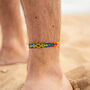 Leme Surf Anklet Rainbow Edition Just Like Us Pride, thumbnail 1 of 8