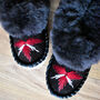 Luxury Lucky Dip Handmade Sheeepskin Slippers, thumbnail 8 of 9