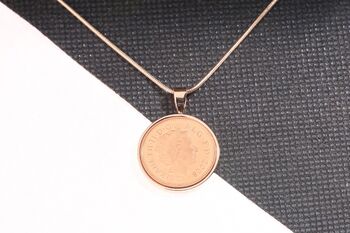 2008 18th Birthday One Penny Coin Pendant Gift, 3 of 5