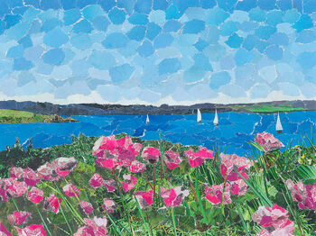 The Roseland Upcycled Collage Greetings Card, 2 of 3