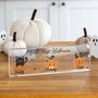Personalised Family Pumpkin Acrylic Block, thumbnail 4 of 5
