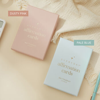 Everyday Affirmation Cards With Beech Wood Stand, 2 of 10