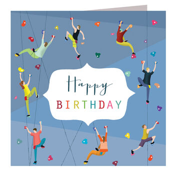 Rock Climbing Birthday Card, 2 of 4