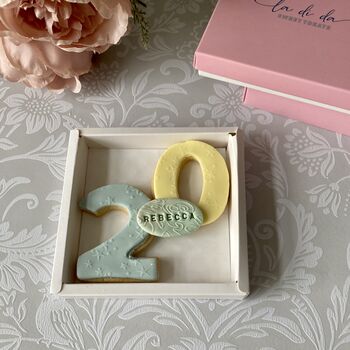 Milestone Personalised Letterbox Vanilla Cookie, 4 of 12