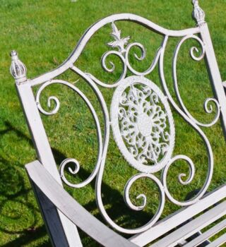 Antique Grey Garden Rocking Chair, 4 of 4
